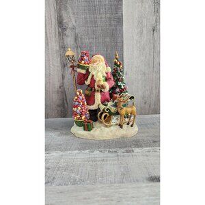 Vintage 2002 Portfolio Pfaltzgraff Jamberry Santa Claus Christmas Figurine